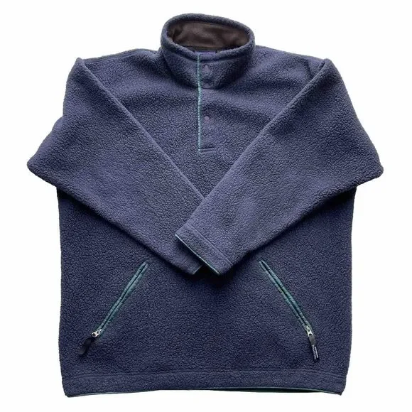 Vintage Patagonia Snap T Fleece Men’s Deep Pile Outdoor Hiking Pullover Jacket L - Picture 2 of 12